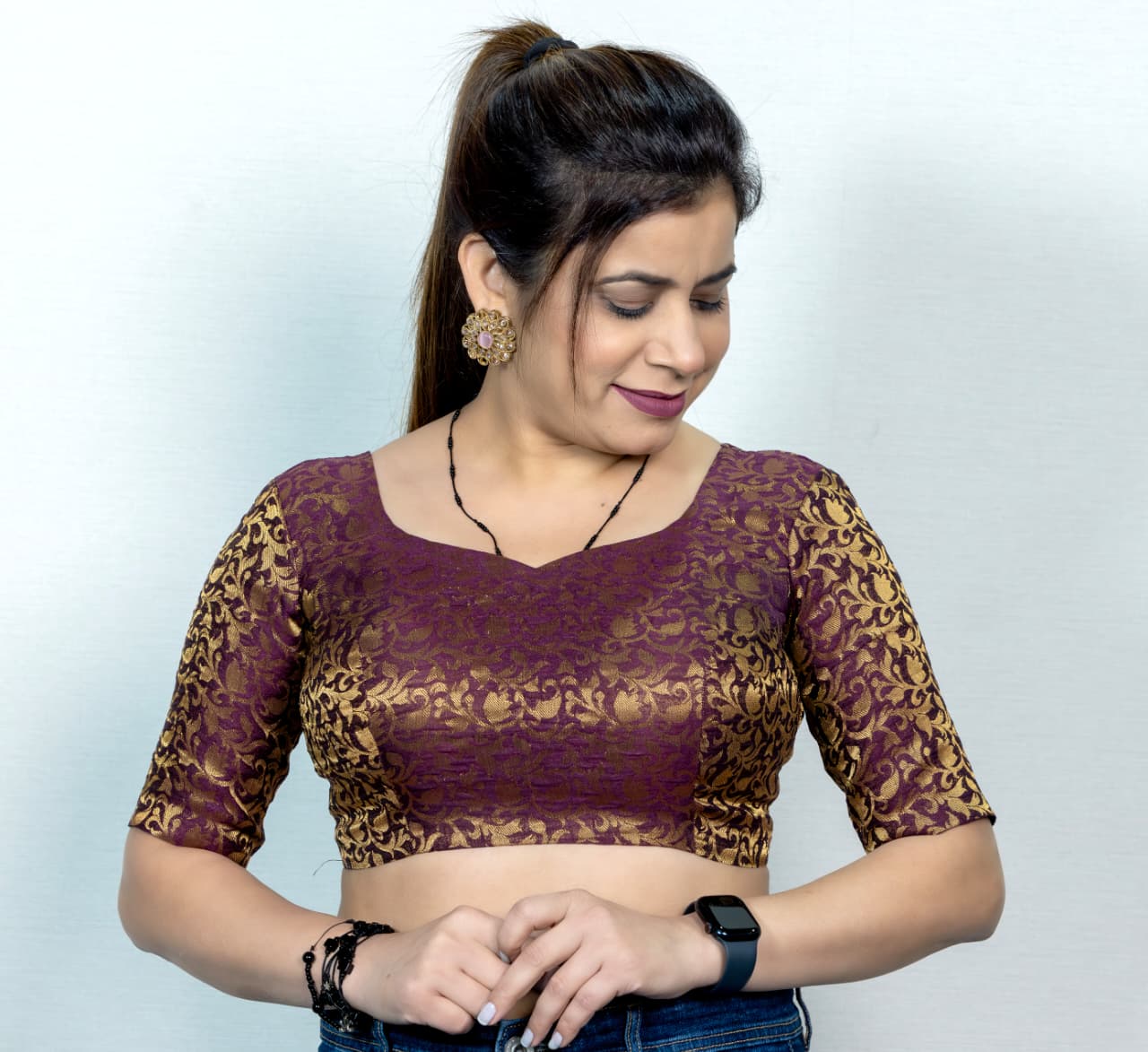 Princess Cut Deep Neck Blouse – Boutique No Salon Ready-to-Use Pattern