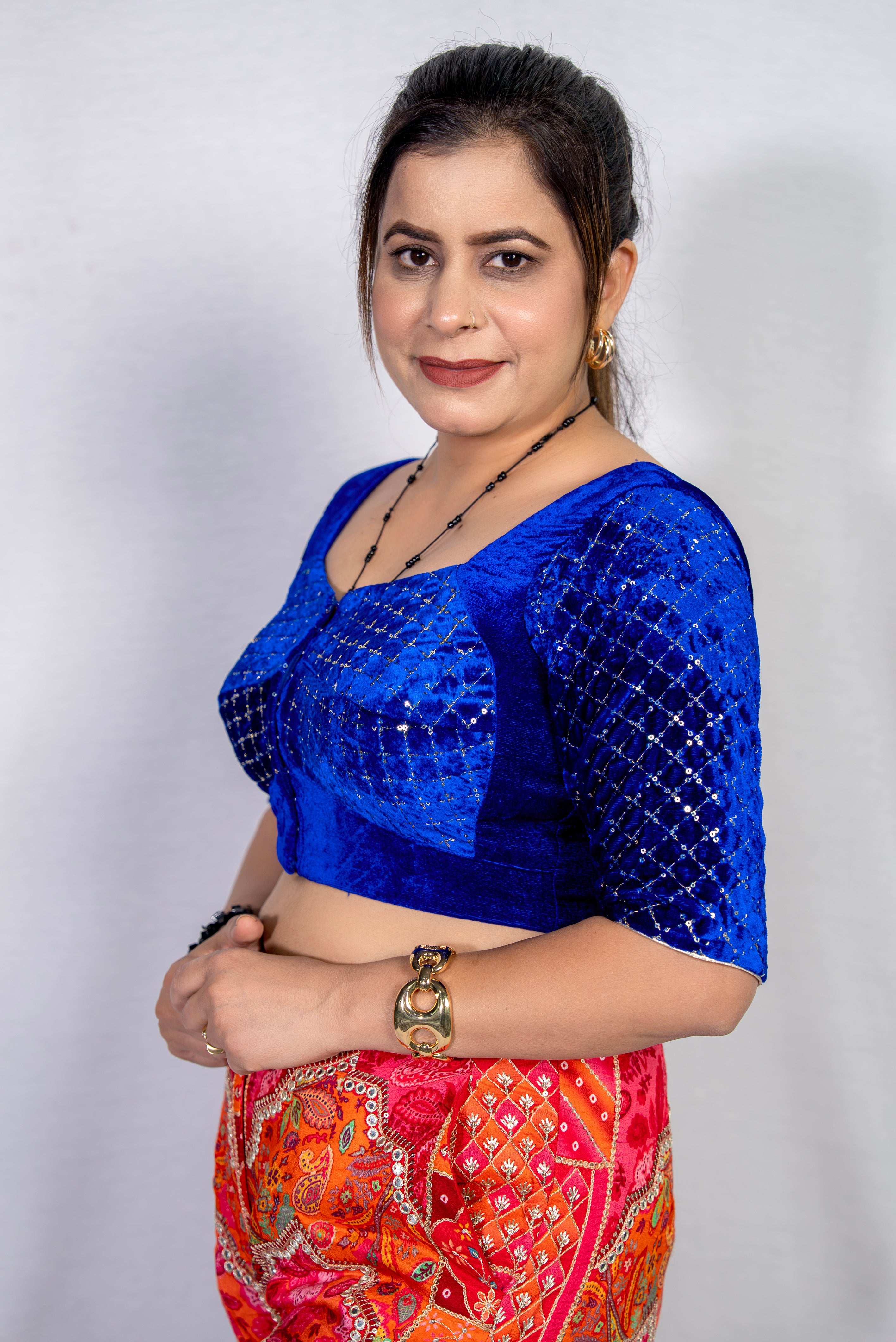 Single & Double Katori Blouse Pattern