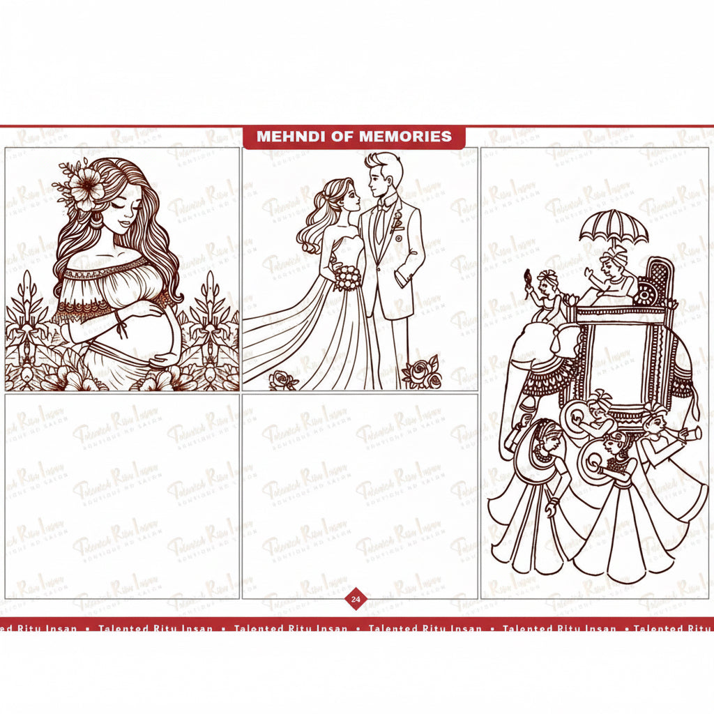 Mehandi practice Book